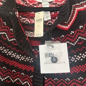 Beach Riot Black and Red Women's Cardigan